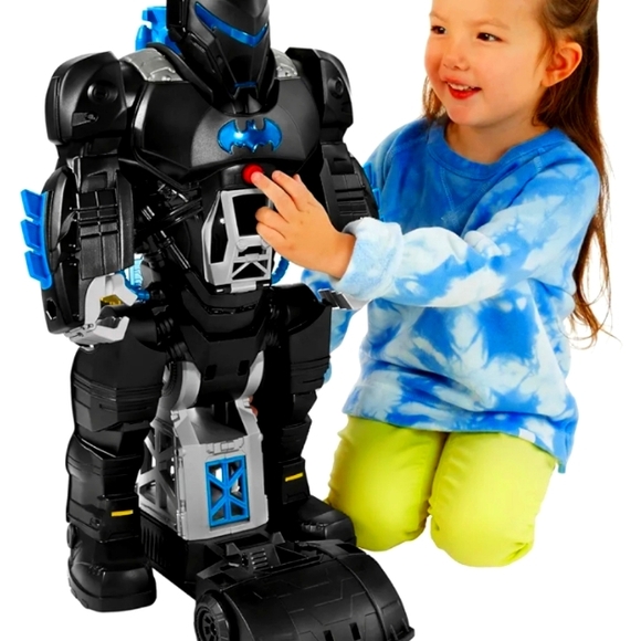 NEW $130 to $170 GIANT BATMAN ROBOT REMOTE TALKING SHOOTING+BATCAR - Picture 6 of 13